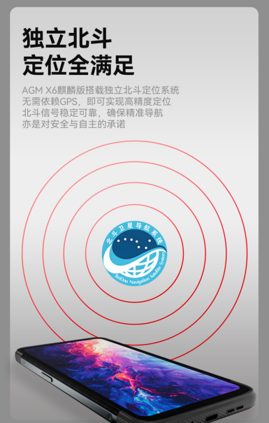 首款纯国产三防手机AGM X6麒麟版上市内外双重安全保障(图2)