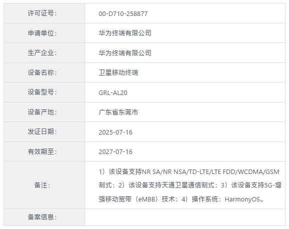 华为新一代三折叠来了！Mate XT 2入网：支持卫星通信(图1)