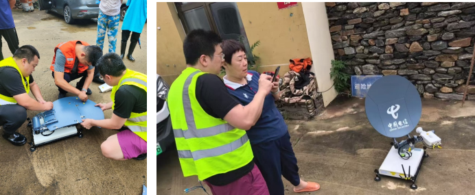 党员先锋队徒步两小时架起“天路” 中国电信Ka卫星背包站抢通山村通信_通信世界网(图4)