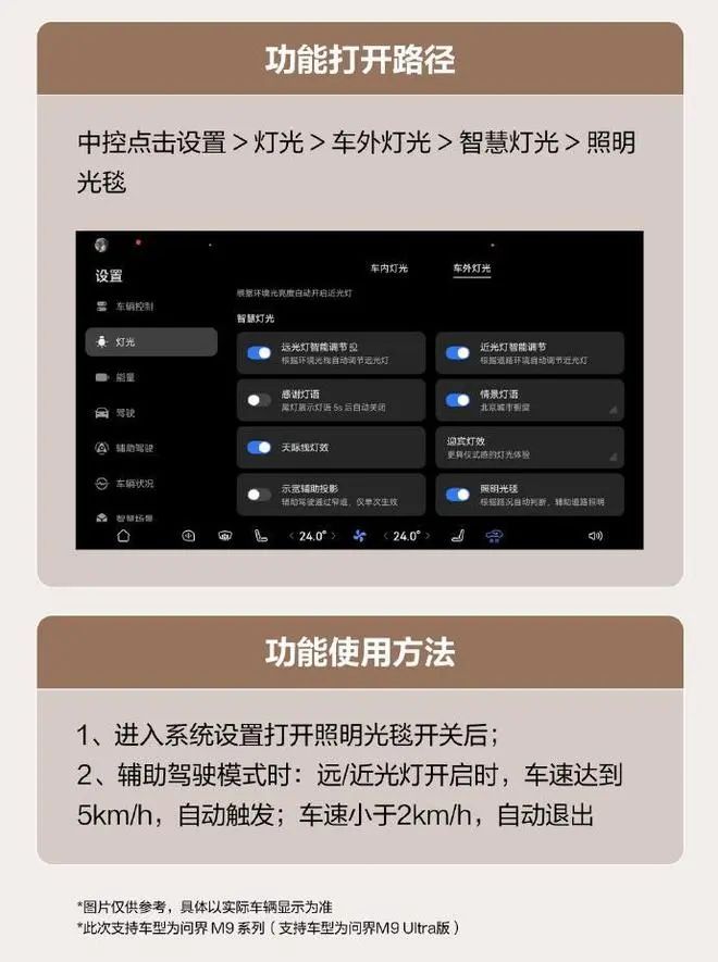 新增车载卫星通信等功能 问界M9M8 7月OTA升级(图2)